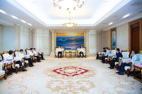 中國(guó)電信安徽公司總經(jīng)理李新穎一行來海螺集團(tuán)訪問交流