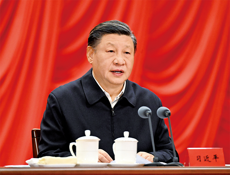 2023年2月7日，新進中央委員會的委員、候補委員和省部級主要領(lǐng)導(dǎo)干部學(xué)習(xí)貫徹習(xí)近平新時代中國特色社會主義思想和黨的二十大精神研討班在中央黨校（國家行政學(xué)院）開班。中共中央總書記、國家主席、中央軍委主席習(xí)近平在開班式上發(fā)表重要講話。 新華社記者 李學(xué)仁/攝